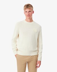 Jersey de lana con escudo bordado