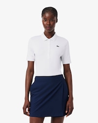 Polo de golf el&aacute;stico de corte ajustado con protecci&oacute;n UV