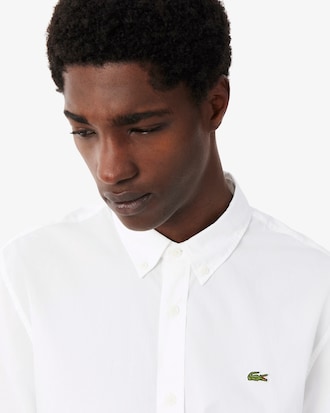 Camisa de manga corta de popel&iacute;n de corte regular