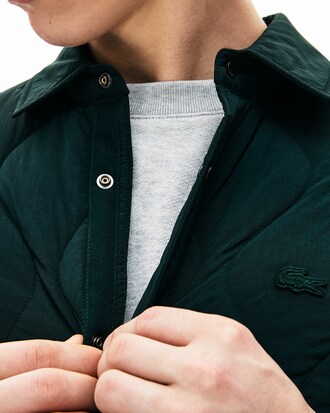 Chaqueta acolchada ligera de hombre plegable con broches