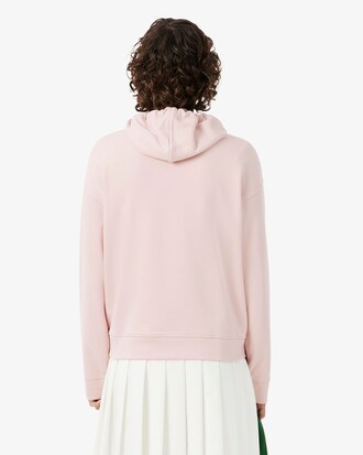 Sudadera con capucha de felpa con insignia