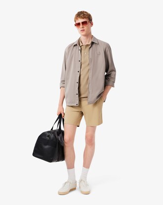 Polo bordado con cuello abierto y classic fit Paris