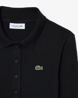Polo de canal&eacute; de algod&oacute;n de corte ajustado L.12.D