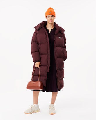 Chaqueta acolchada larga oversized