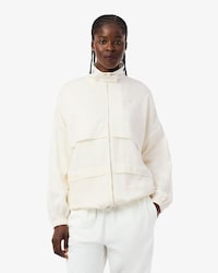 Chaqueta de ch&aacute;ndal oversized de mezcla de Lino
