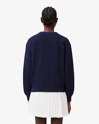 Chaqueta de punto musgo de algod&oacute;n con cuello de pico