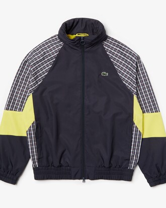 Chaqueta sudadera unisex Lacoste LIVE de patchwork