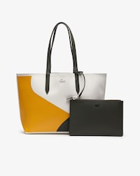 Bolso tote de mujer Anna reversible en lona revestida color block