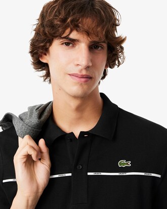 Polo L.12.12 de corte regular con ribete de logotipo