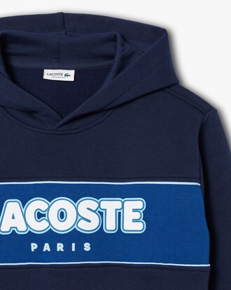 Sudadera de felpa con estampado en contraste