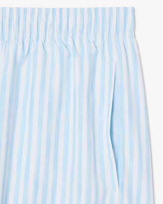 Short de ba&ntilde;o de rayas de largo medio