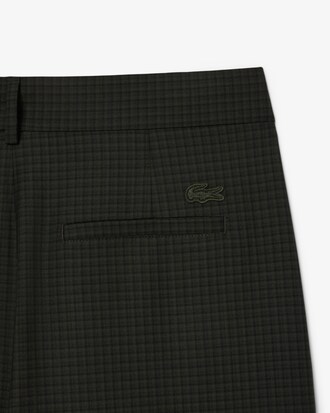 Pantalón con pinzas de cuadros escoceses de corte amplio