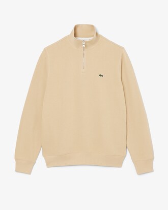 Sudadera de interlock con cuello alto y cremallera
