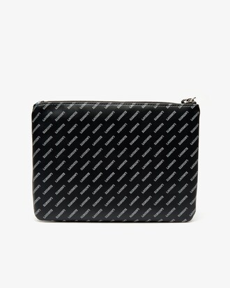 Clutch de mujer Lacoste LIVE en lona estampada revestida con correa de muñeca