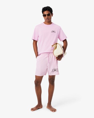 Short de ba&ntilde;o de largo medio con estampado de tenis