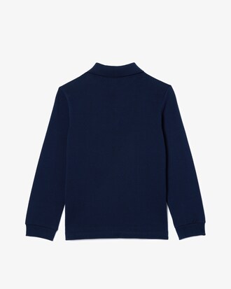 Polo de manga larga de petit piqué