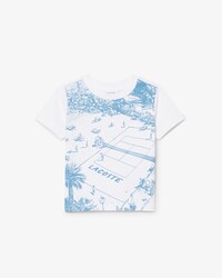 Camiseta de punto jersey con estampado de tenis