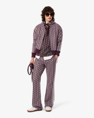 Sudadera con capucha de jacquard con monograma