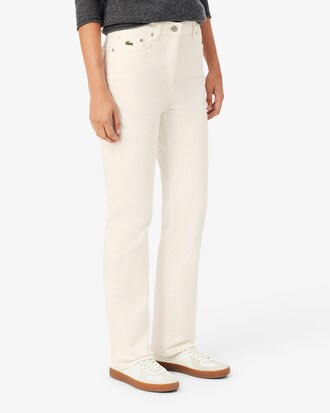 Pantal&oacute;n vaquero de corte recto y tiro alto