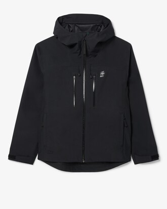 Parka con capucha cortavientos e impermeable