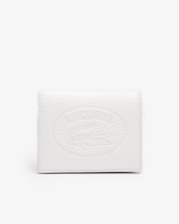 Billetera de mujer Croco Crew en piel granulada con broche