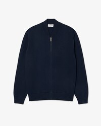 Chaqueta tipo bomber de punto de algod&oacute;n y lana