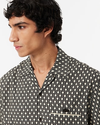 Camisa de manga corta de corte holgado