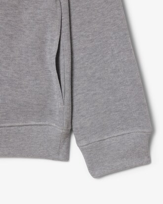 Sudadera de interlock con cuello alto y cremallera