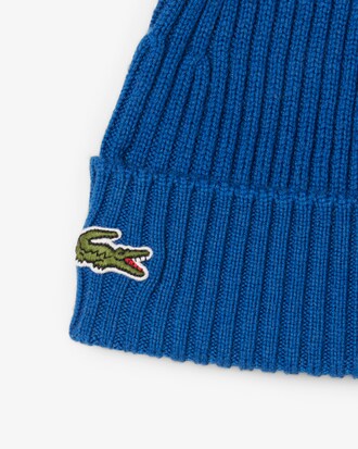 Gorro de canalé de lana cepillada