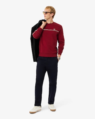 Sudadera de felpa con ribete de logotipo