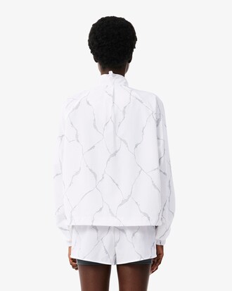 Chaqueta de tenis reflectante con estampado de cocodrilo