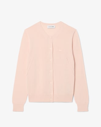 Chaqueta de punto de algod&oacute;n de punto de canal&eacute; 3D