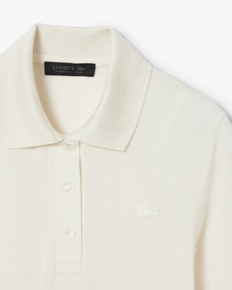 Polo de seda de manga larga y corte ajustado Runway