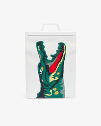 Bolso tote con cocodrilo en relieve Runway