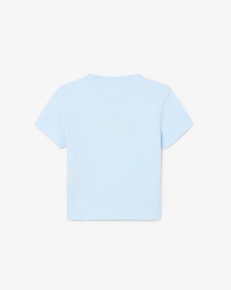 Camiseta de algod&oacute;n con bordado de cocodrilo