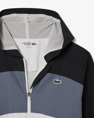 Chaqueta de ch&aacute;ndal deportiva con bloques de color