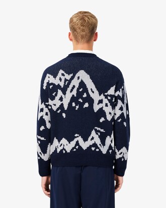 Jersey de jacquard de lana inspirado en los archivos