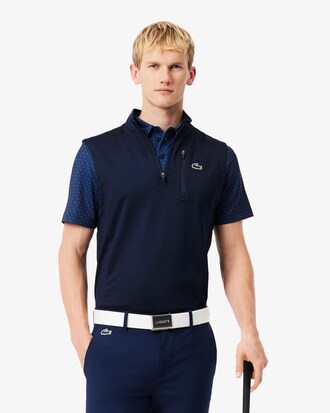 Chaleco de golf fino con media cremallera