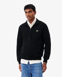 Sudadera con cremallera de felpa de algod&oacute;n
