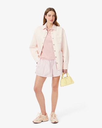 Polo de corte holgado de piqu&eacute; vaporoso