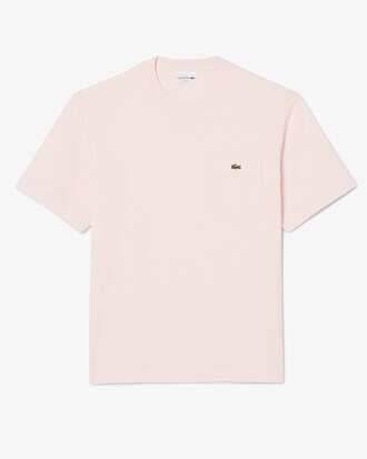 Camiseta de algodón con bolsillo en el pecho