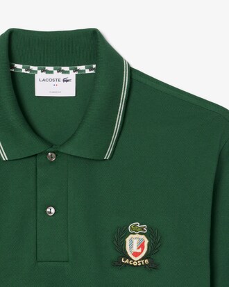 Polo de corte clásico L.12.12 con escudo bordado