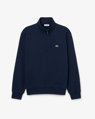 Sudadera de felpa con cuello con cremallera