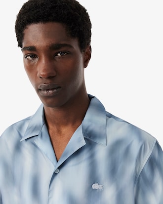 Camisa de manga corta estampada de corte holgado
