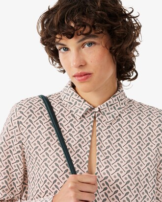 Camisa popover estampada de corte regular