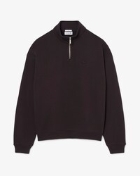Sudadera de felpa gruesa con cremallera en el cuello