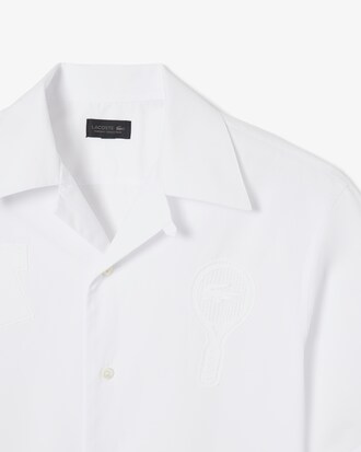 Camisa con insignia de corte holgado Runway