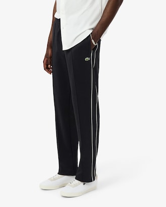 Pantal&oacute;n de ch&aacute;ndal de piqu&eacute; con ribete en contraste