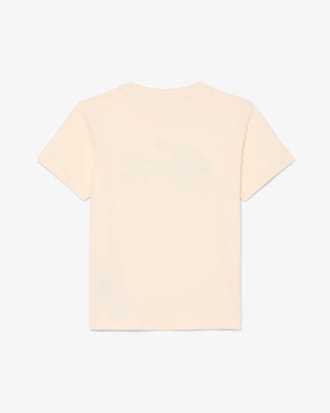 Camiseta de algod&oacute;n con bordado de cocodrilo