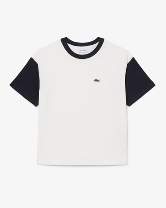 Camiseta de algod&oacute;n con ribete en contraste